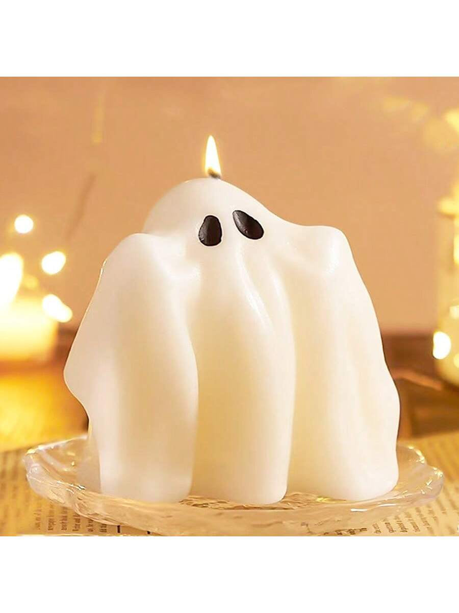 Enchant Your Space with Our Handmade Halloween Ghost Shaped Scented Candle - Perfect for Holidays, Parties, and Decorating Your Home!