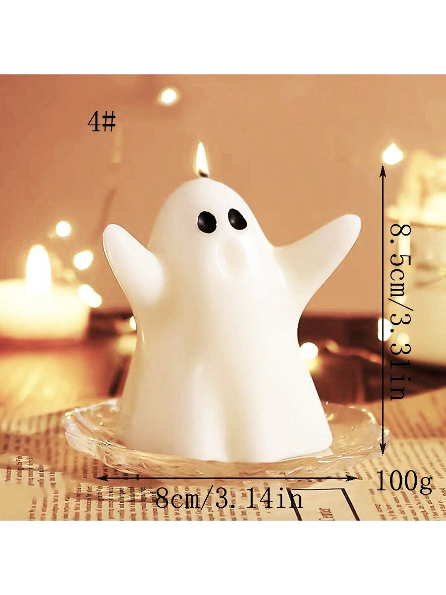Enchant Your Space with Our Handmade Halloween Ghost Shaped Scented Candle - Perfect for Holidays, Parties, and Decorating Your Home!