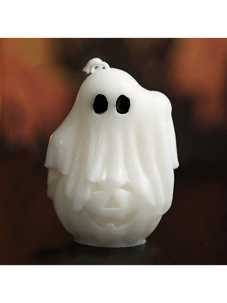Enchant Your Space with Our Handmade Halloween Ghost Shaped Scented Candle - Perfect for Holidays, Parties, and Decorating Your Home!
