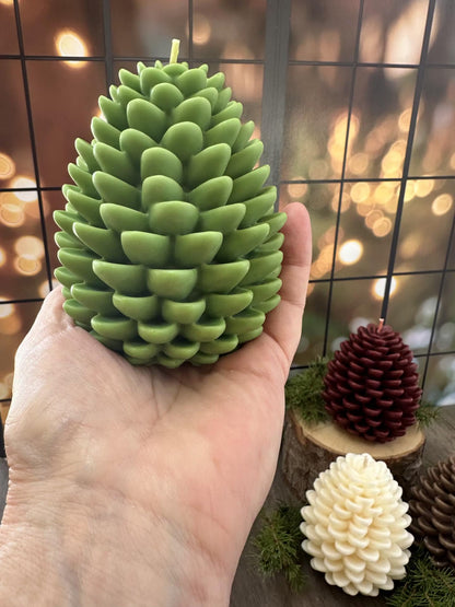 Holiday Pillar Candles, Large Pinecone Fall Holiday Candles, Choose Your Favorite Seasonal Scent, Decorative Candles, Handmade Holiday Gifts