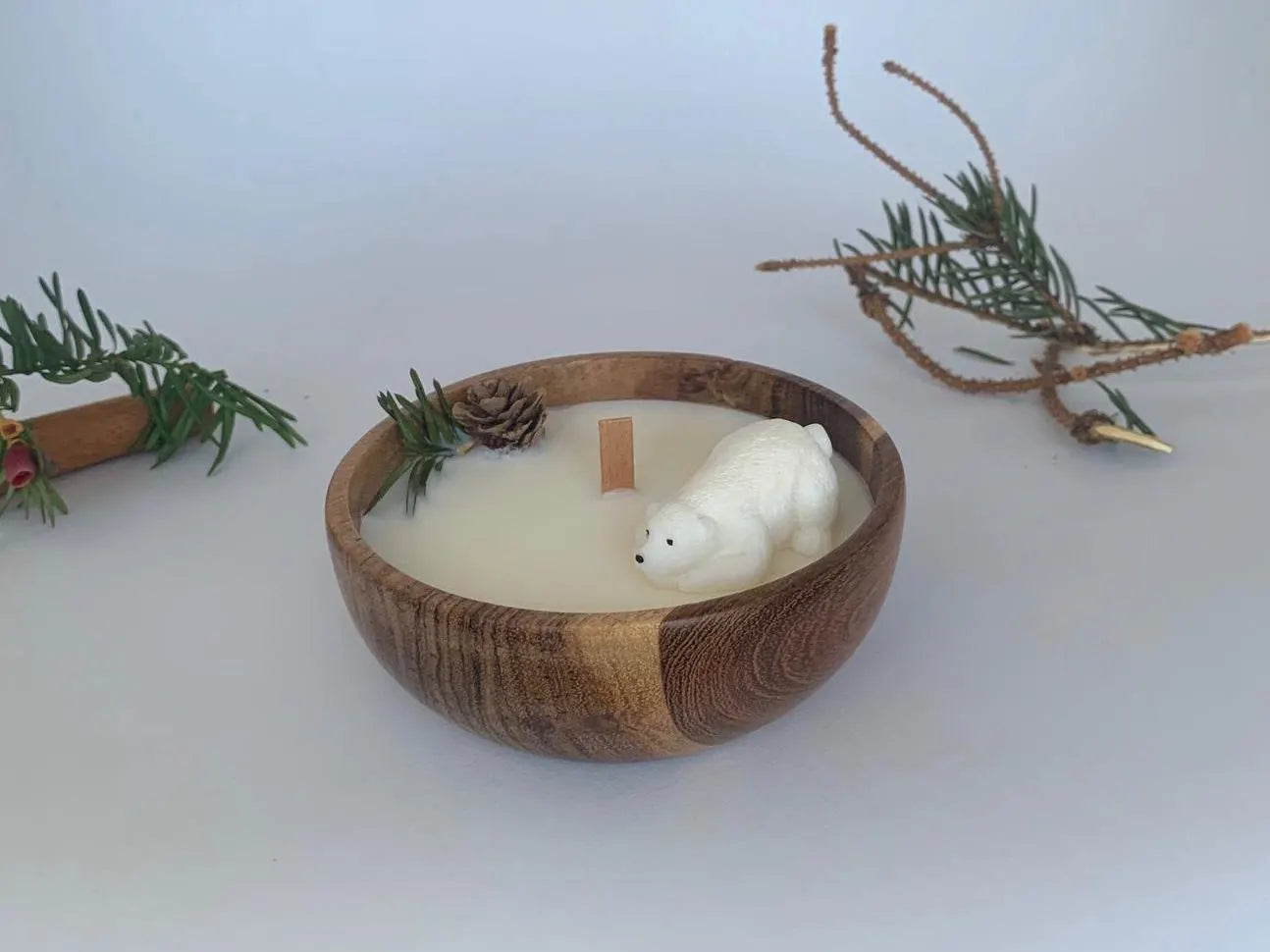 Christmas Candle, Polar Bear Candles, Winter Wonderland Candle, Christmas, Holiday Gift, Handmade Candles, Scented Candles, Christmas Decor