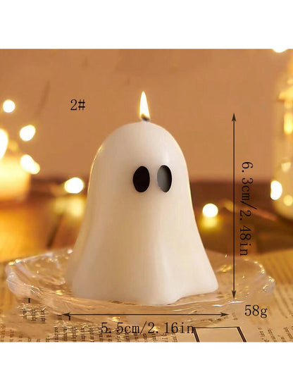 Enchant Your Space with Our Handmade Halloween Ghost Shaped Scented Candle - Perfect for Holidays, Parties, and Decorating Your Home!