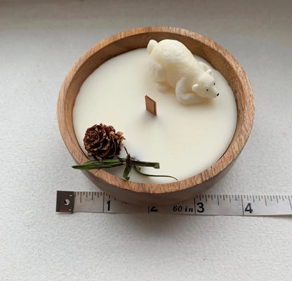 Christmas Candle, Polar Bear Candles, Winter Wonderland Candle, Christmas, Holiday Gift, Handmade Candles, Scented Candles, Christmas Decor