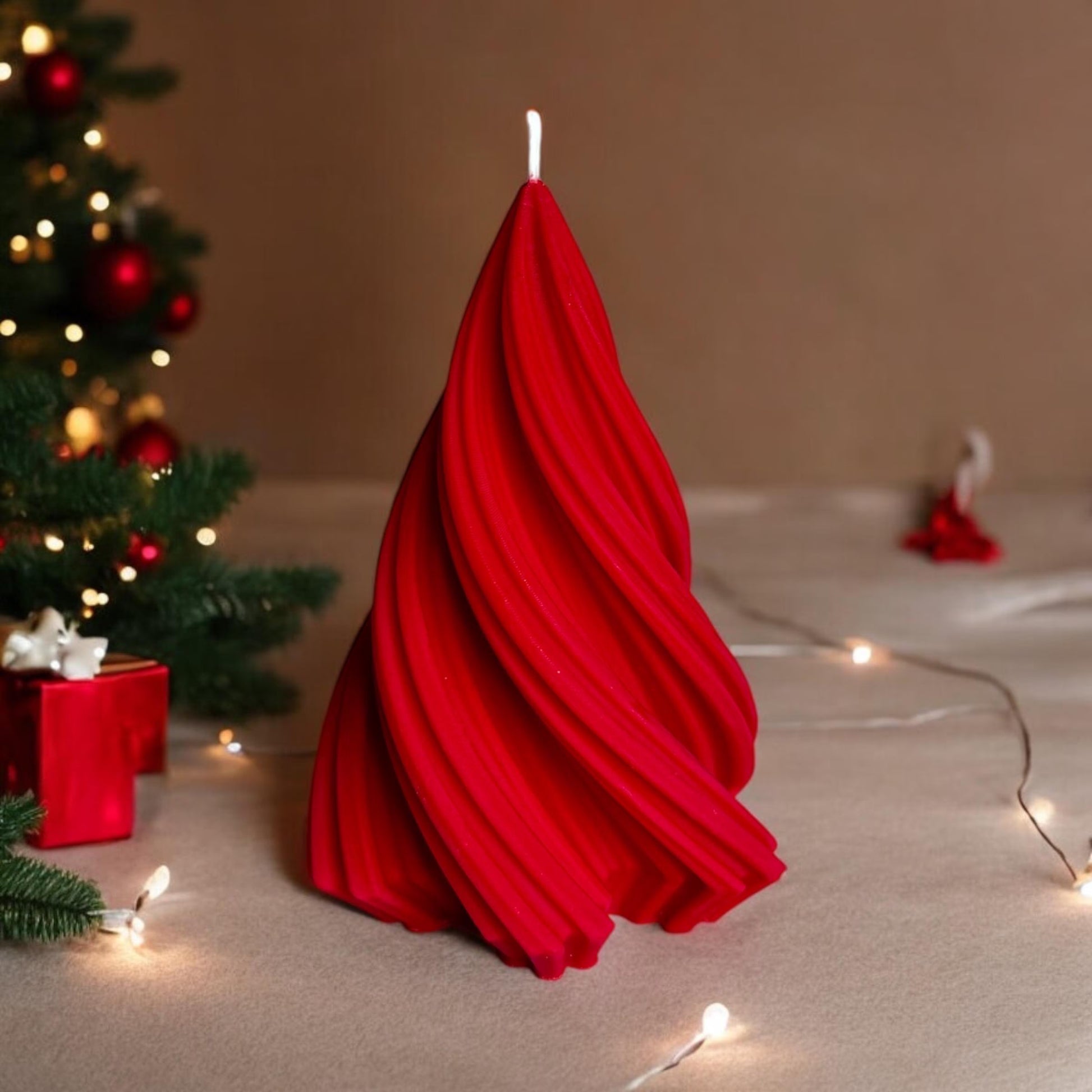 Christmas Tree Candle in Variety of Shapes: Holiday Scented Soy Candle / Xmas Decor