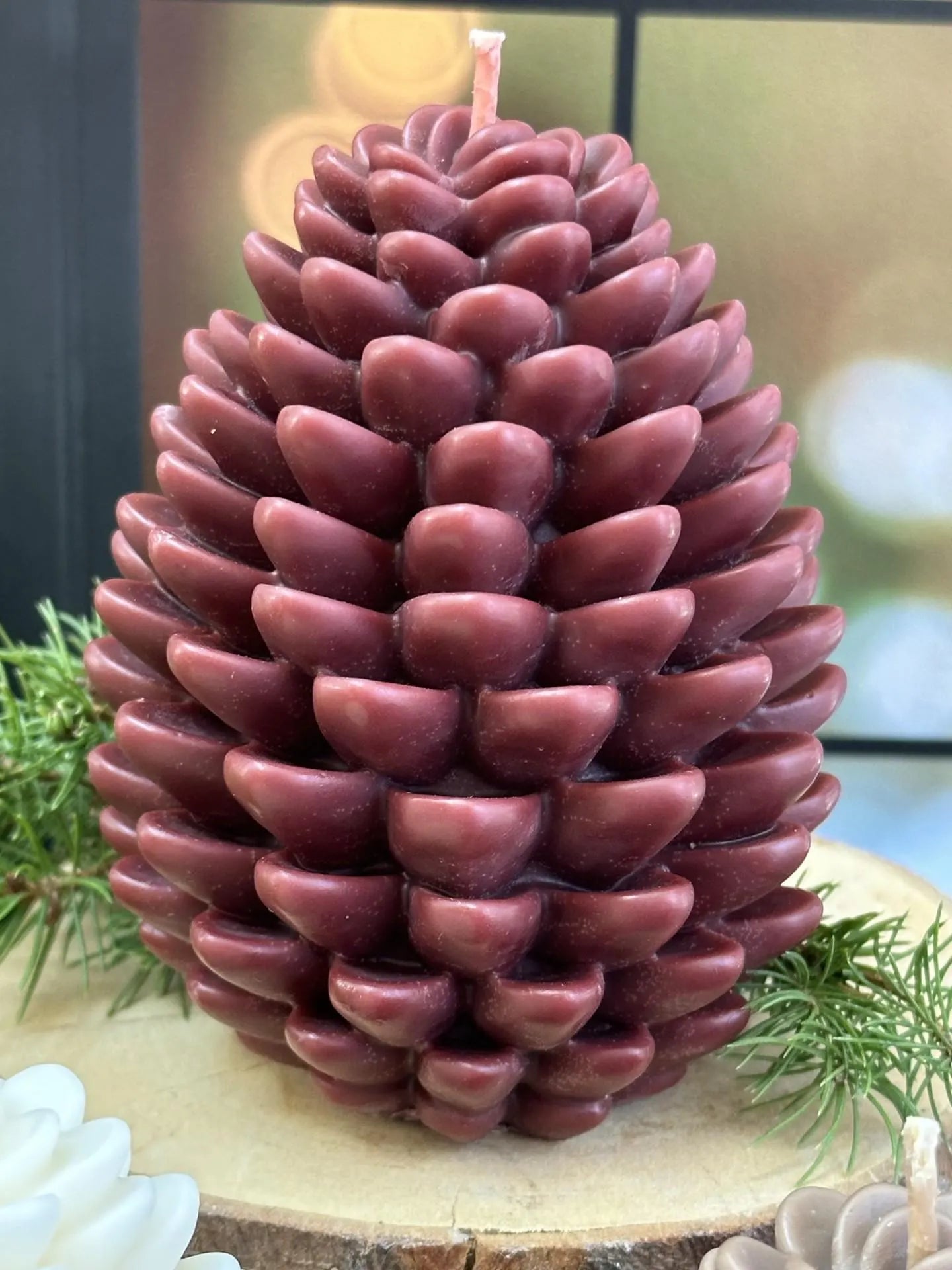 Holiday Pillar Candles, Large Pinecone Fall Holiday Candles, Choose Your Favorite Seasonal Scent, Decorative Candles, Handmade Holiday Gifts