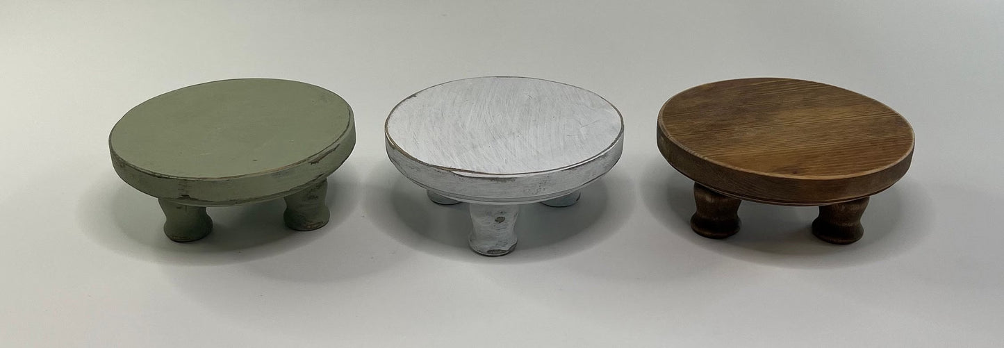 WOODEN RISERS | Tiered Tray Decor | Soap Display | Candle or Plant Stand | Kitchen | Farmhouse | Pedestal | Rustic | Wood Tray | Cupcake
