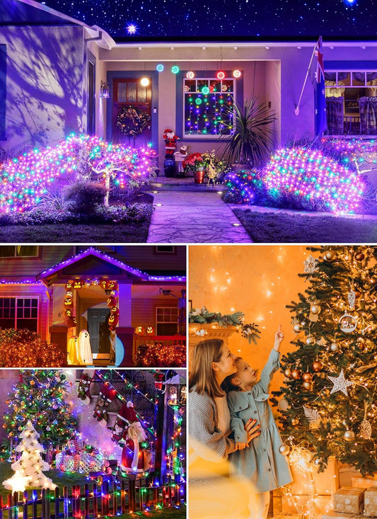 Color Changing String Lights Outdoor- 22 Colors 33FT 100 LED Fairy String Lights with Remote, Twinkle Christmas Tree Lights with 12 Lighting Modes, 4Th of July Lights for Indoor Bedroom Party