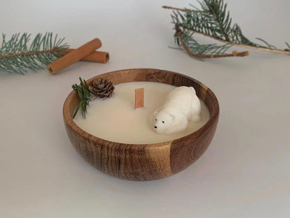 Christmas Candle, Polar Bear Candles, Winter Wonderland Candle, Christmas, Holiday Gift, Handmade Candles, Scented Candles, Christmas Decor