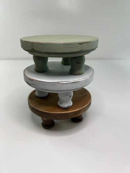 WOODEN RISERS | Tiered Tray Decor | Soap Display | Candle or Plant Stand | Kitchen | Farmhouse | Pedestal | Rustic | Wood Tray | Cupcake