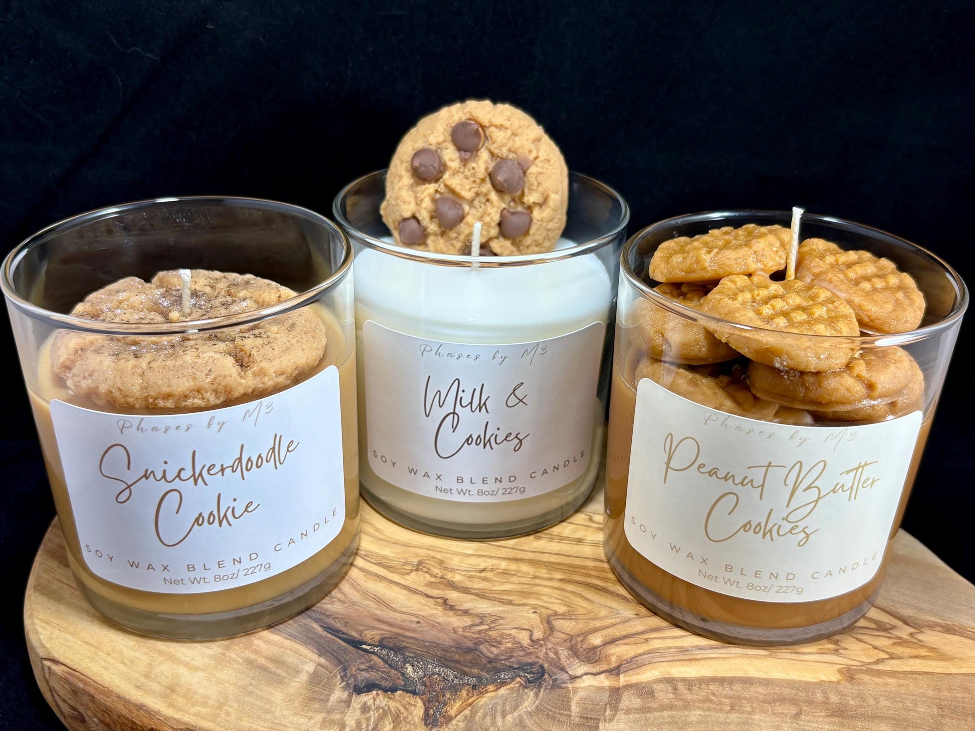 Dessert Collection Soy Wax Candles Salted Caramel Pretzel/Hot Fudge Brownie/Hot Baked Apple Pie/ Pumpkin Crunch Cake and More!