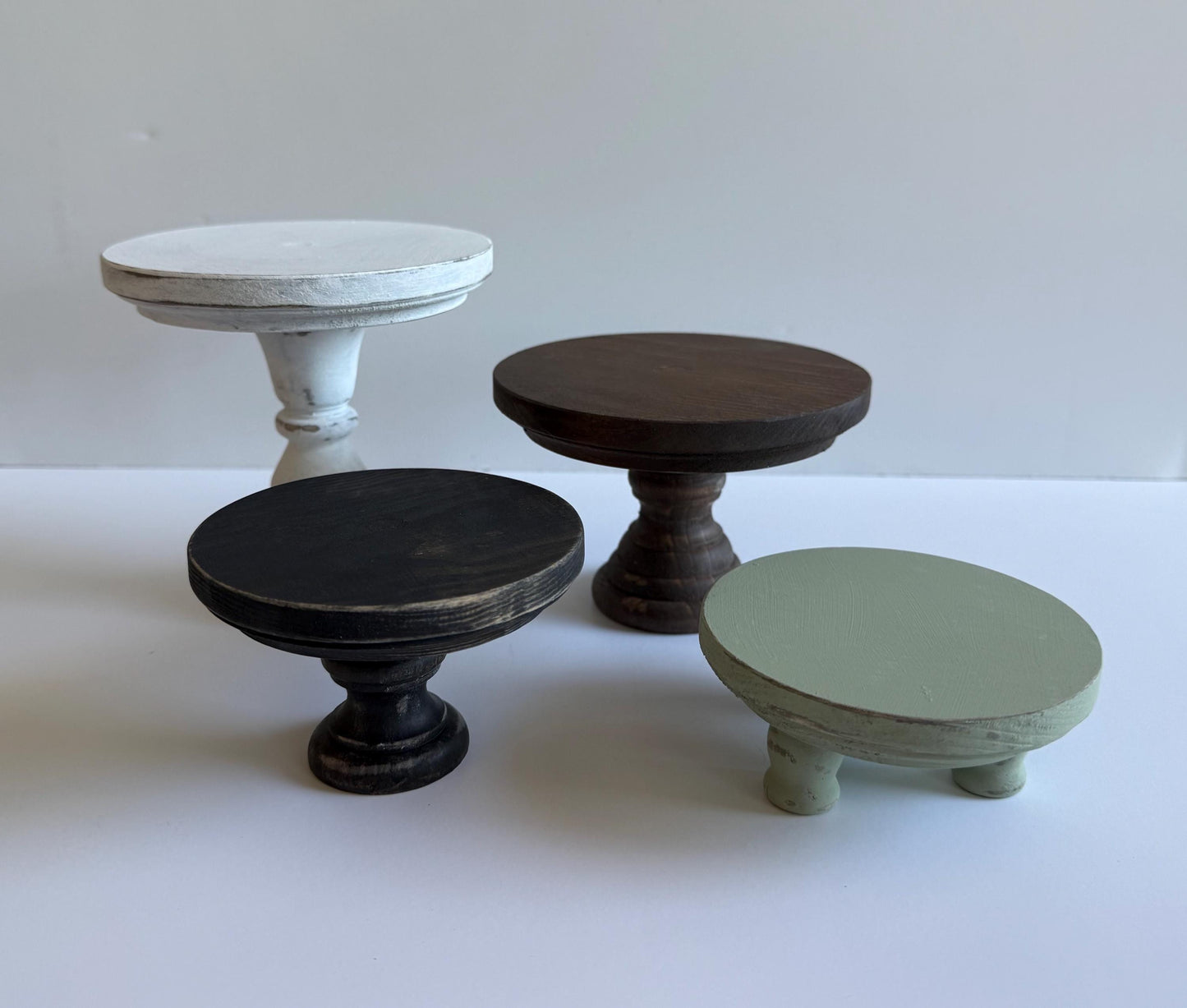 WOODEN RISERS | Tiered Tray Decor | Soap Display | Candle or Plant Stand | Kitchen | Farmhouse | Pedestal | Rustic | Wood Tray | Cupcake