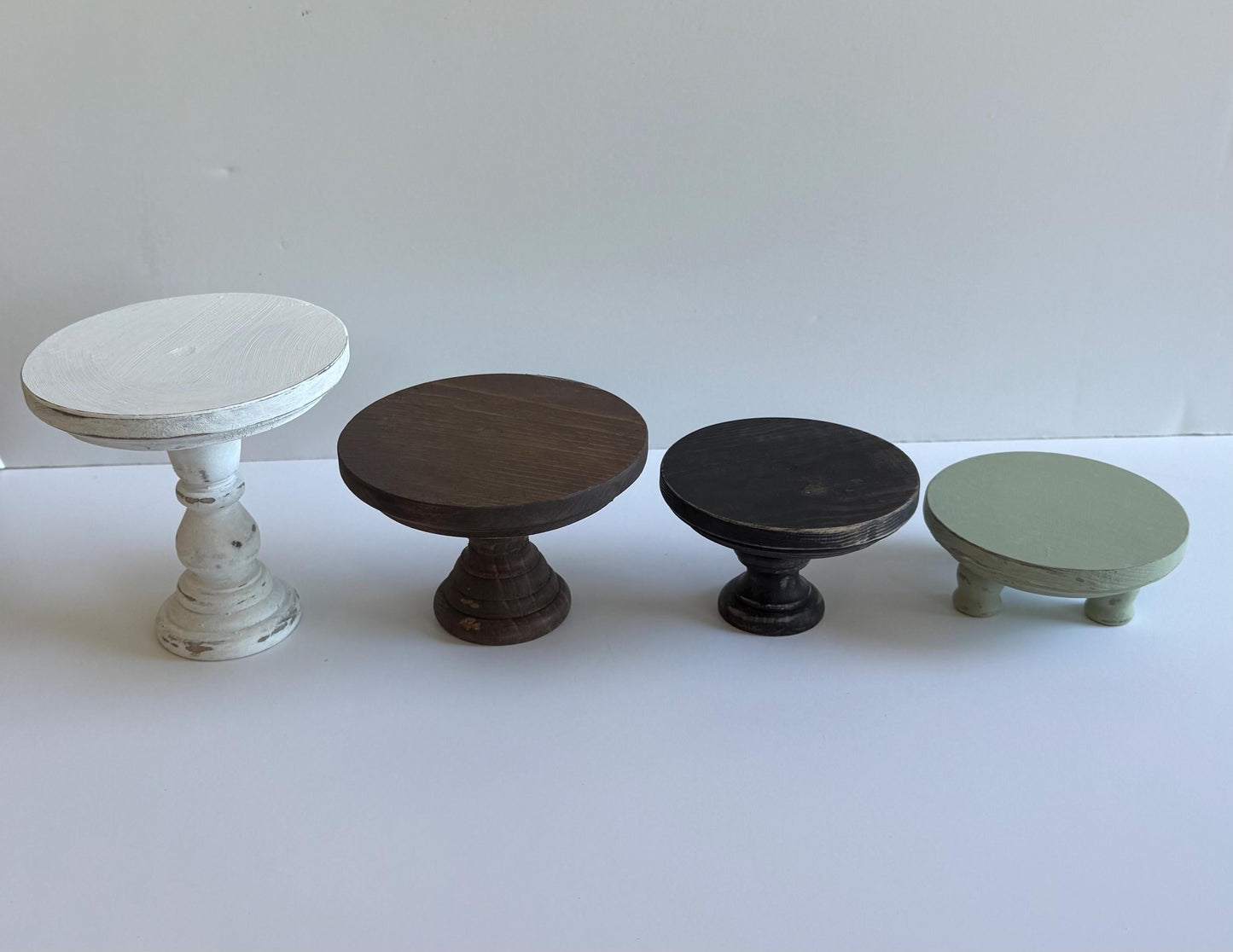 WOODEN RISERS | Tiered Tray Decor | Soap Display | Candle or Plant Stand | Kitchen | Farmhouse | Pedestal | Rustic | Wood Tray | Cupcake