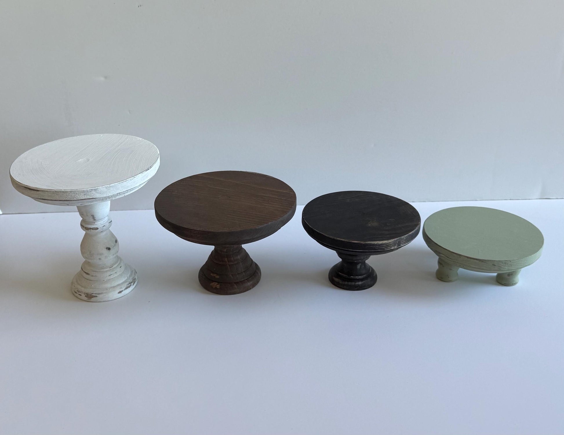 WOODEN RISERS | Tiered Tray Decor | Soap Display | Candle or Plant Stand | Kitchen | Farmhouse | Pedestal | Rustic | Wood Tray | Cupcake